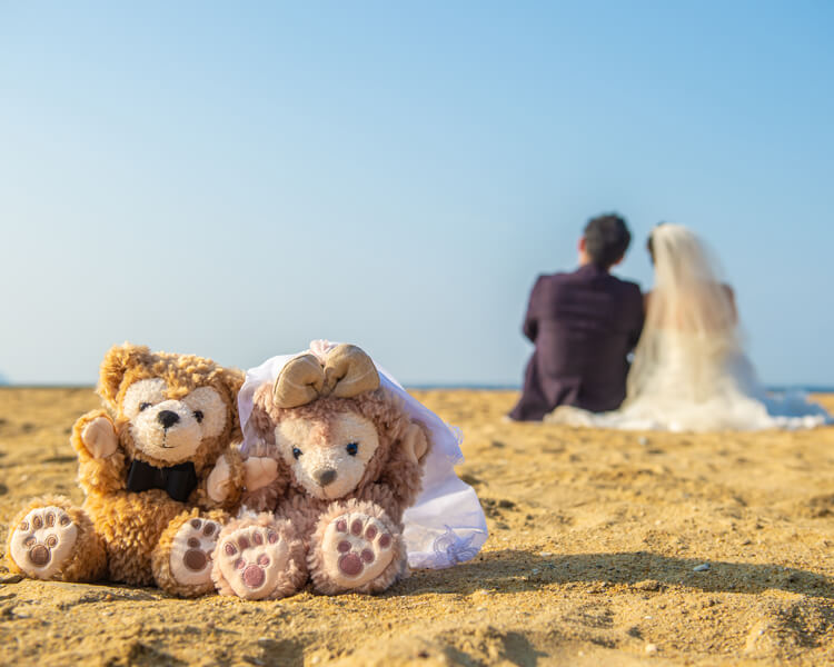 福岡店 前撮り ぬいぐるみ 前撮り フォトウェディング専門店のthe Wedding Town 熊本 福岡