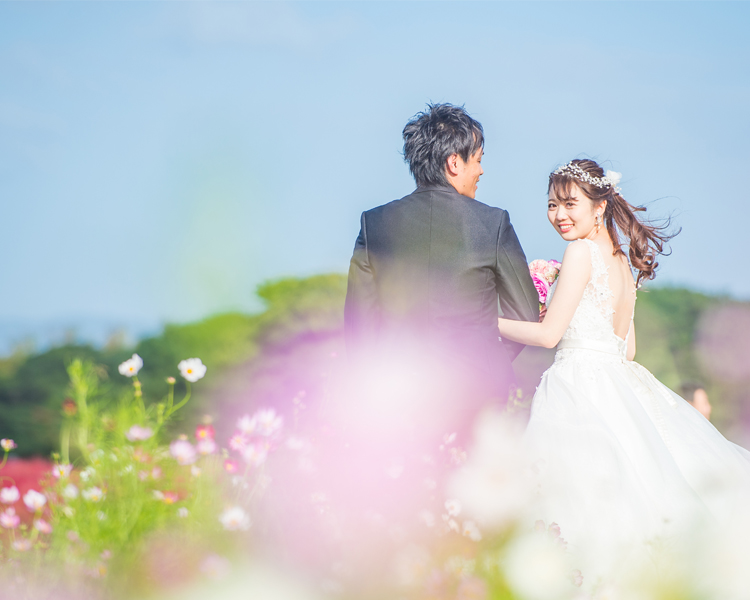 福岡　海の中道海浜公園での前撮り│福岡の前撮り・フォトウェディングはTHE WEDDING TOWN