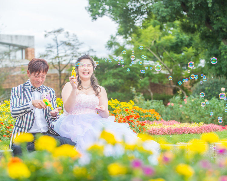 福岡　植物園での前撮り│福岡の前撮り・フォトウェディングはTHE WEDDING TOWN