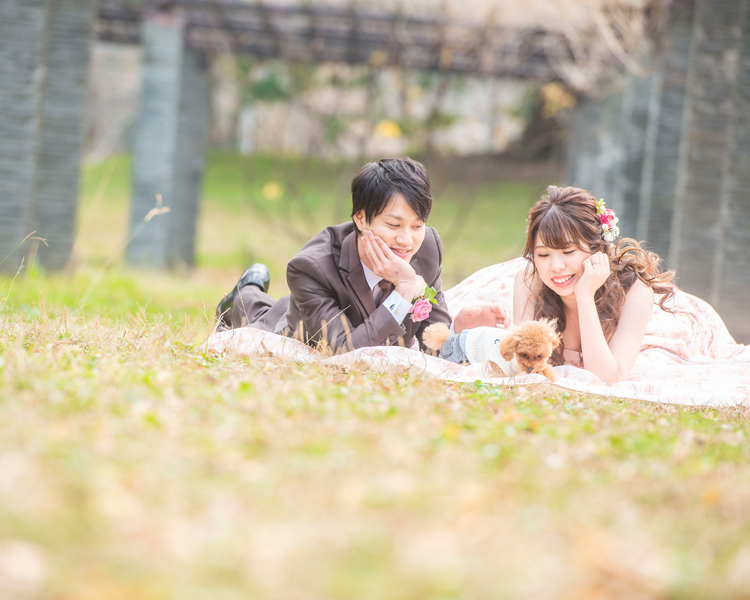 福岡　舞鶴公園での前撮り│福岡の前撮り・フォトウェディングはTHE WEDDING TOWN