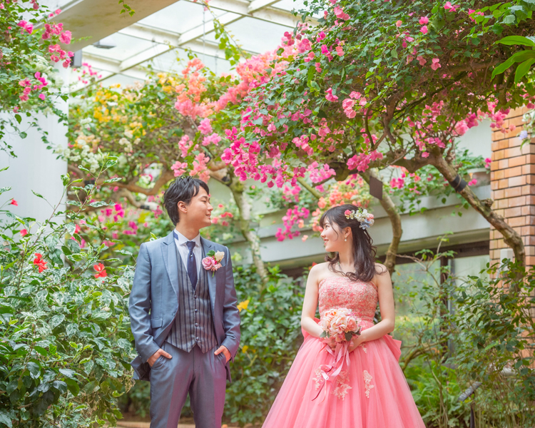 福岡　植物園での前撮り│福岡の前撮り・フォトウェディングはTHE WEDDING TOWN