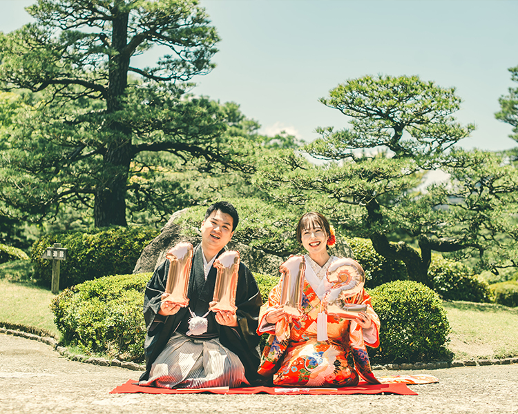 前撮り 福岡 熊本 数字バルーン 前撮り フォトウェディング専門店のthe Wedding Town 熊本 福岡